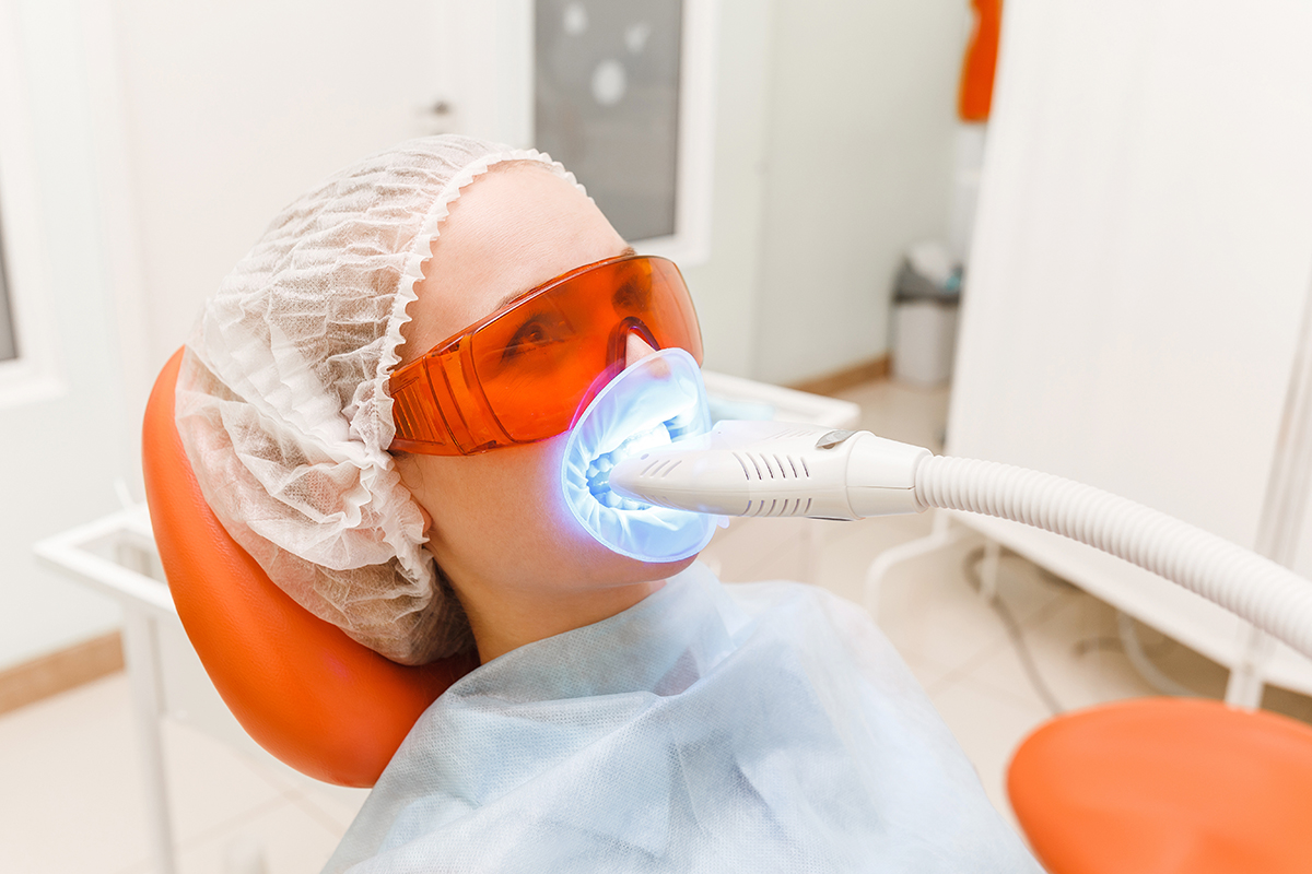 teeth whitening options (7) patient getting teeth whitening options